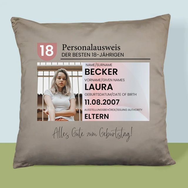 Foto Und Unterschrift: Personalausweis - Kissen