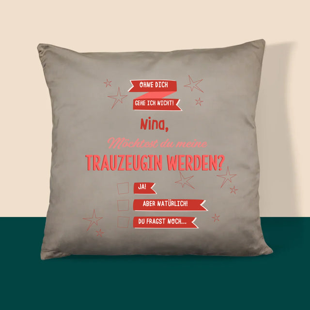 Name Und Unterschrift: Ohne Dich Gehe Ich Nicht - Kissen