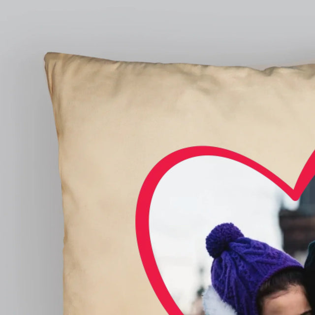 Foto Und Unterschrift: Ein Valentinsgruß Für Papa - Kissen