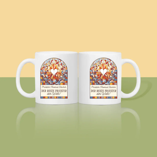 Name Und Unterschrift: Der Beste Priester Der Welt - Tasse