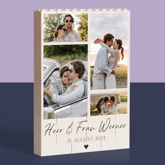 Fotocollage: Weihnachtsfotos - Lego-Steine