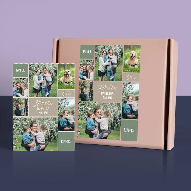 Fotocollage: Liebe Schwester – Bedruckte LEGO-Steine ​​| DE