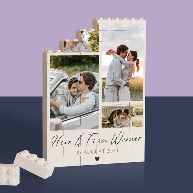 Fotocollage: Weihnachtsfotos - Lego-Steine