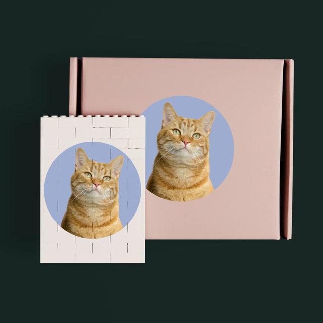 Fotocollage: Ich Liebe Dich Initialen - Lego-Steine