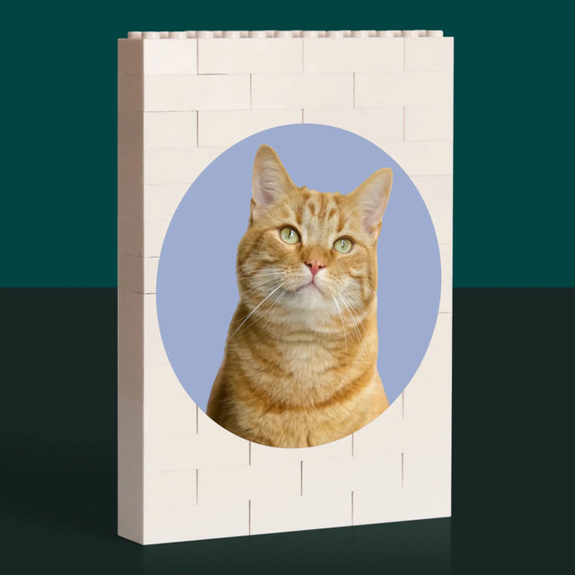 Fotocollage: Ich Liebe Dich Initialen - Lego-Steine