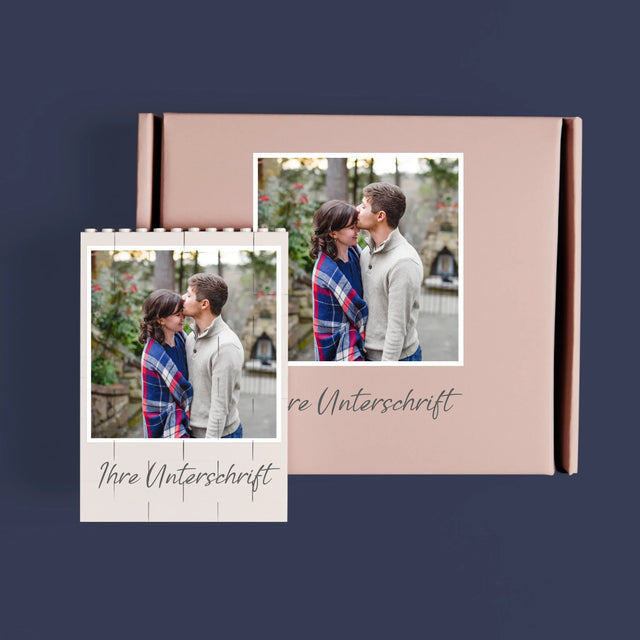 Foto Und Unterschrift: Papa Baby Hand - Lego-Steine