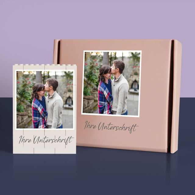 Foto Und Unterschrift: Papa Baby Hand - Lego-Steine