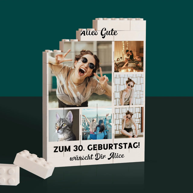Fotocollage: Jubiläum – Bedruckte LEGO-Steine ​​| DE