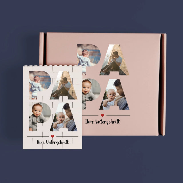 Fotocollage: Weihnachtsbaum - Lego-Steine