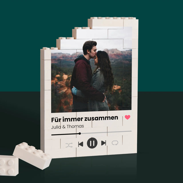 Fotocollage: Wir Lieben Dich Seit 18 Jahren - Lego-Steine
