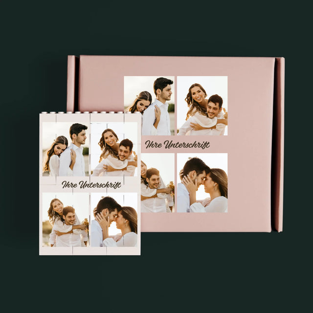 Fotocollage: Familie - Lego-Steine