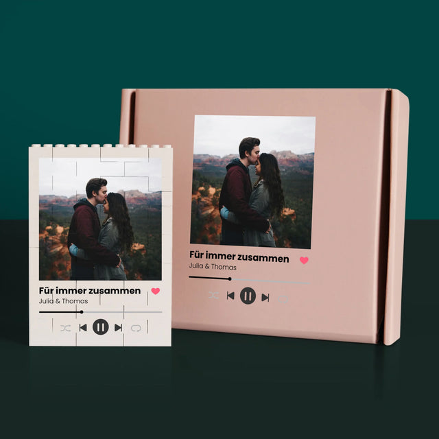 Fotocollage: Wir Lieben Dich Seit 18 Jahren - Lego-Steine