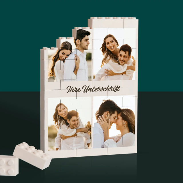 Fotocollage: Familie - Lego-Steine