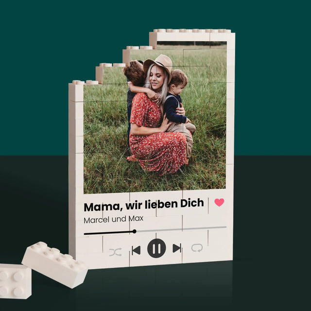 Fotocollage: Herr & Frau - Lego-Steine