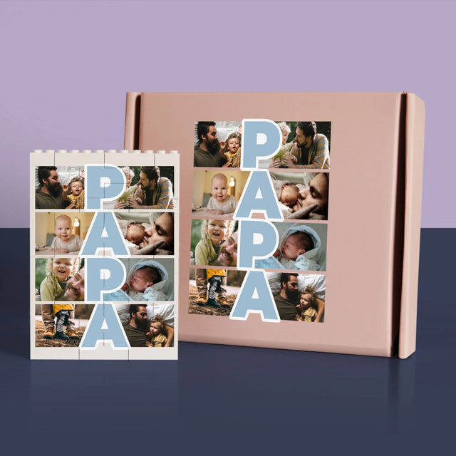 Buchstaben-Collage: 18. Geburtstag - Lego-Steine