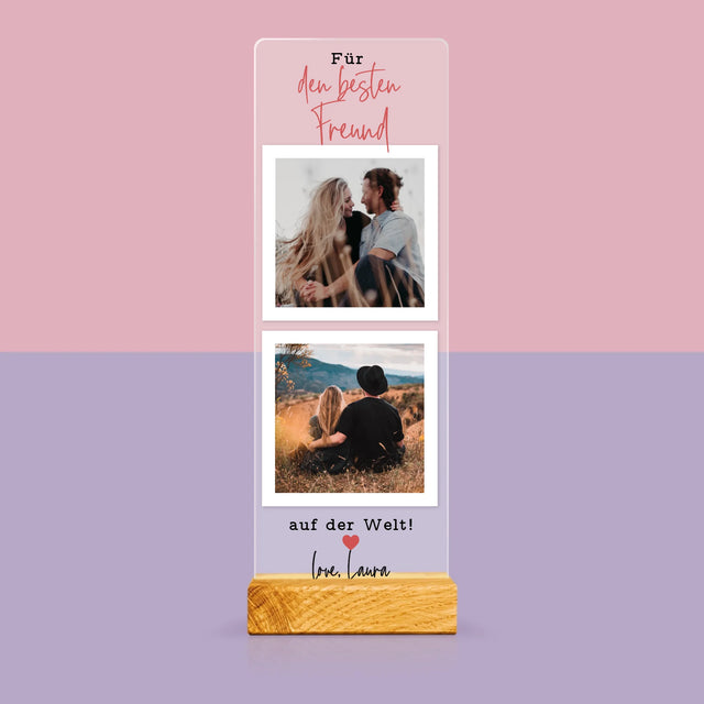 Foto Und Unterschrift: Der Beste Angler - Foto Auf Acrylglas Fotokabine