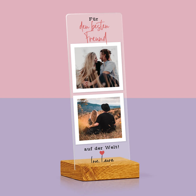 Foto Und Unterschrift: Der Beste Angler - Foto Auf Acrylglas Fotokabine