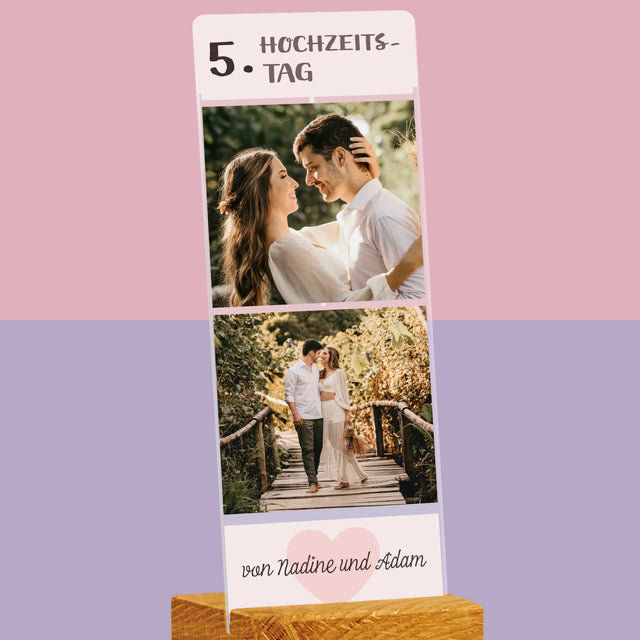 Foto Und Unterschrift: Herzlichen Glückwunsch - Foto Auf Acrylglas Fotokabine