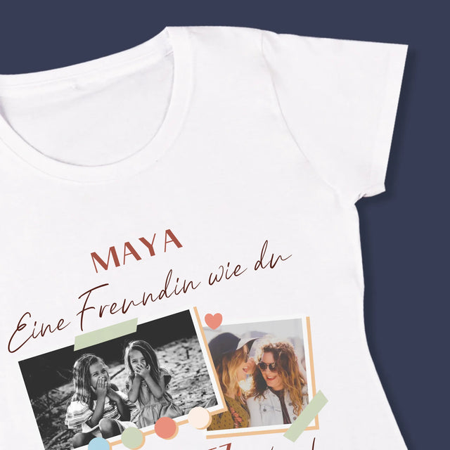 Fotocollage: Freundin Schatz - T-Shirt Für Damen