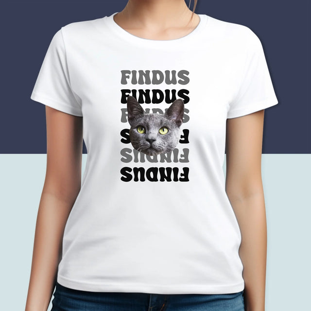 Ihr Avatar: Haustierfoto Mit Namen - T-Shirt Für Damen