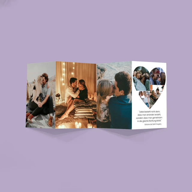 Fotocollage: Fotos Im Herzen - Fotos, Harmonikaartig Gefaltet