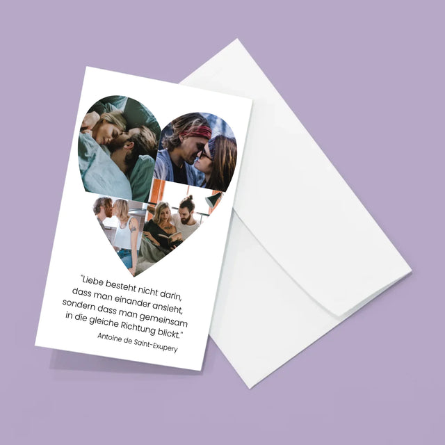 Fotocollage: Fotos Im Herzen - Fotos, Harmonikaartig Gefaltet