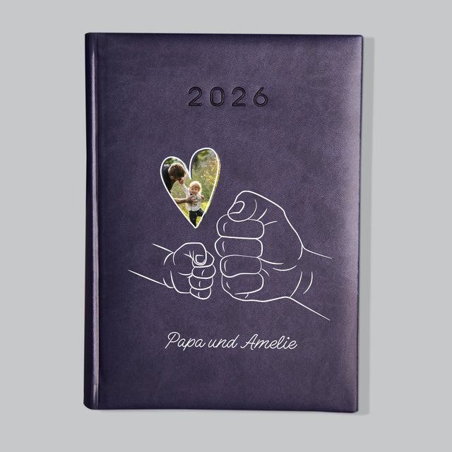 Foto Und Unterschrift: Papa Baby Hand - Buchkalender