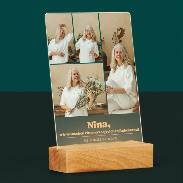 Fotocollage: Erfolgreicher Ruhestand - Druck Auf Acrylglas