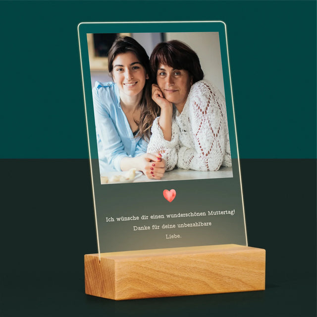 Foto Und Unterschrift: Urkunde Für Mama - Druck Auf Acrylglas