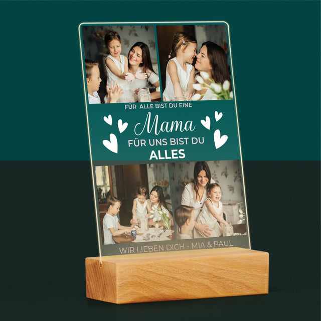 Fotocollage: Mama Du Bist Alles - Druck Auf Acrylglas