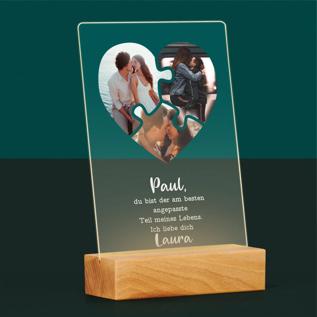 Fotocollage: Valentinstag-Puzzle - Druck Auf Acrylglas