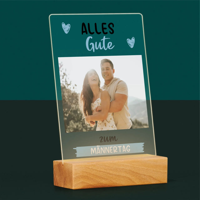 Foto Und Unterschrift: Alles Gute Zum Männertag - Druck Auf Acrylglas