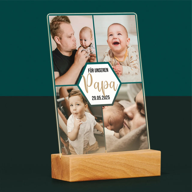 Fotocollage: Für Unseren Papa - Druck Auf Acrylglas
