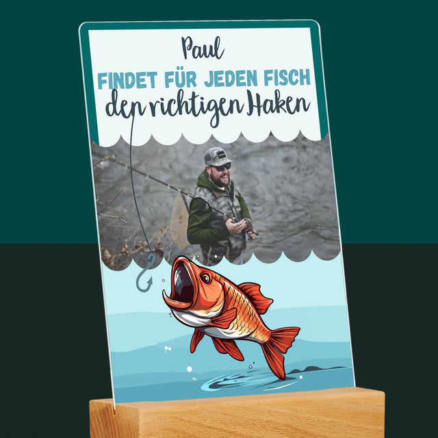 Foto Und Unterschrift: Den Haken Finden - Druck Auf Acrylglas