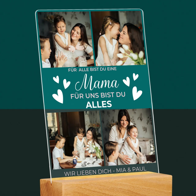 Fotocollage: Mama Du Bist Alles - Druck Auf Acrylglas