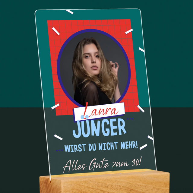 Foto Und Unterschrift: Du Wirst Nicht Jünger - Druck Auf Acrylglas