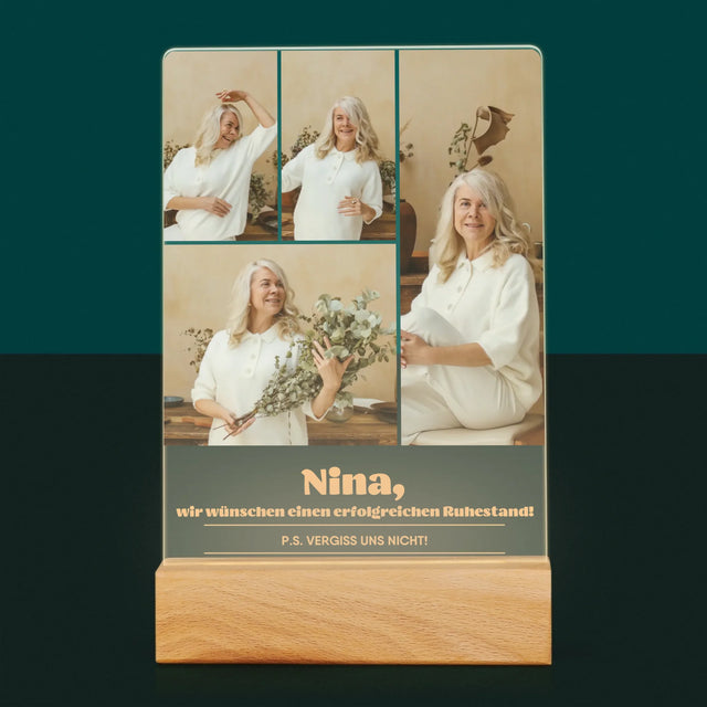 Fotocollage: Erfolgreicher Ruhestand - Druck Auf Acrylglas