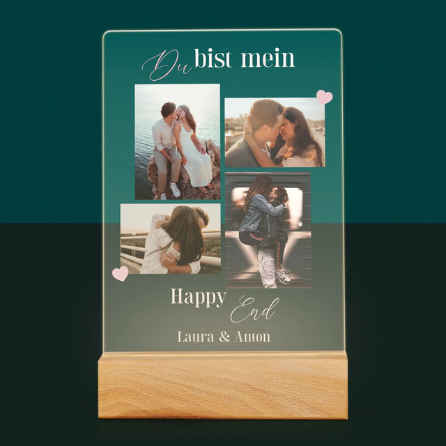 Fotocollage: Du Bist Mein Happy End - Druck Auf Acrylglas