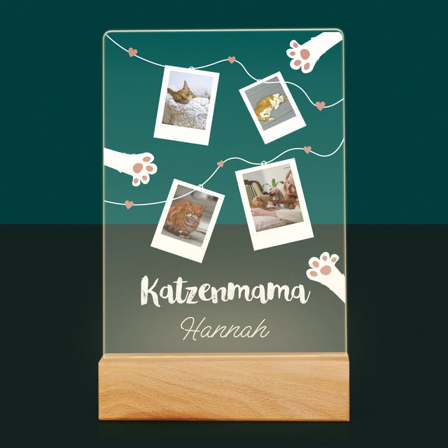 Fotocollage: Katzenmama-Polaroids - Druck Auf Acrylglas