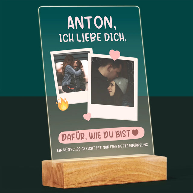Fotocollage: Ich Liebe Dich, Wie Du Bist - Druck Auf Acrylglas