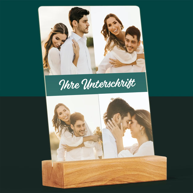 Fotocollage: 4 Fotos Und Unterschrift - Druck Auf Acrylglas