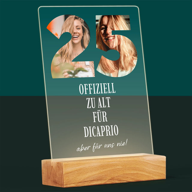 Buchstaben-Collage: Zu Alt Für Dicaprio - Druck Auf Acrylglas