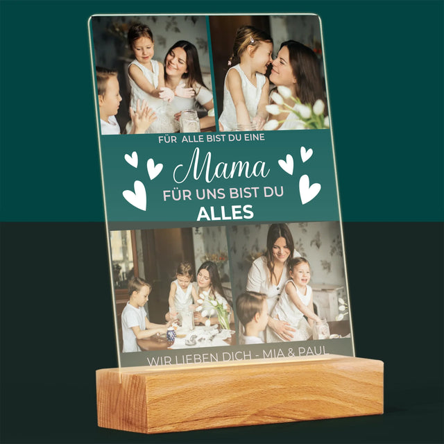 Fotocollage: Mama Du Bist Alles - Druck Auf Acrylglas