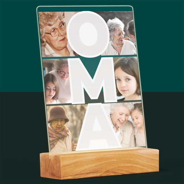 Fotocollage: Oma - Druck auf Acrylglas | DE