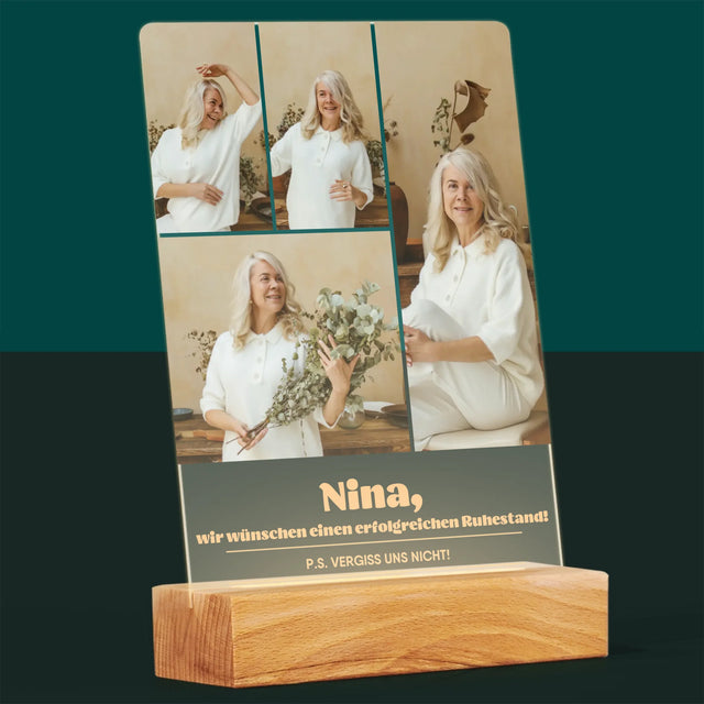 Fotocollage: Erfolgreicher Ruhestand - Druck Auf Acrylglas