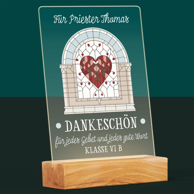 Name Und Unterschrift: Danke Für Jedes Gebet
 - Druck Auf Acrylglas