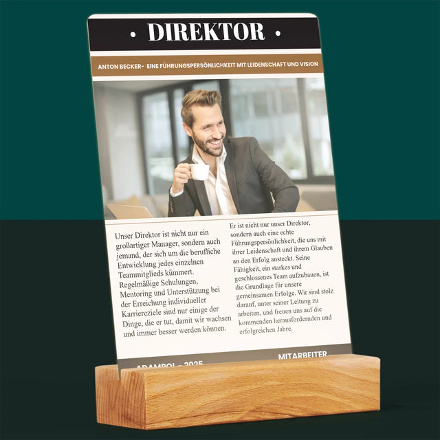 Magazin-Cover: Direktor - Druck Auf Acrylglas