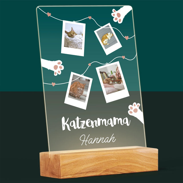 Fotocollage: Katzenmama-Polaroids - Druck Auf Acrylglas