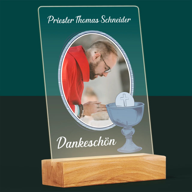Name Und Unterschrift: Danksagung An Den Priester  - Druck Auf Acrylglas