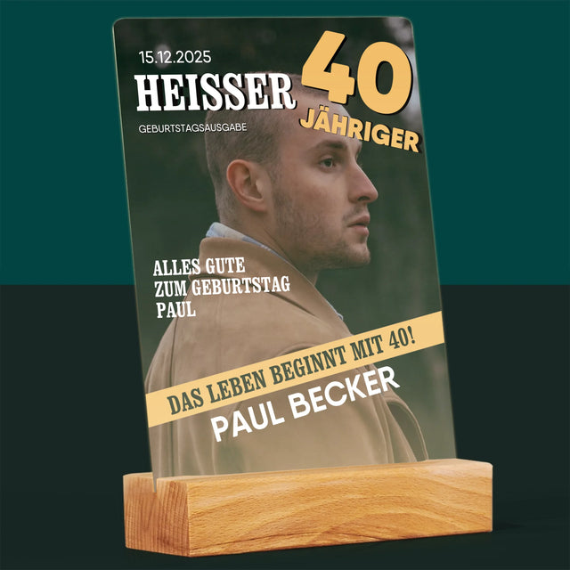 Magazin-Cover: Heißer 40-Jähriger - Druck Auf Acrylglas
